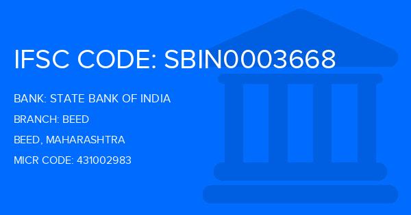 State Bank Of India (SBI) Beed Branch IFSC Code