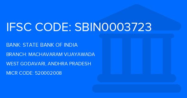 State Bank Of India (SBI) Machavaram Vijayawada Branch IFSC Code