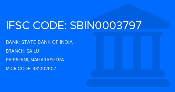 State Bank Of India (SBI) Sailu Branch IFSC Code