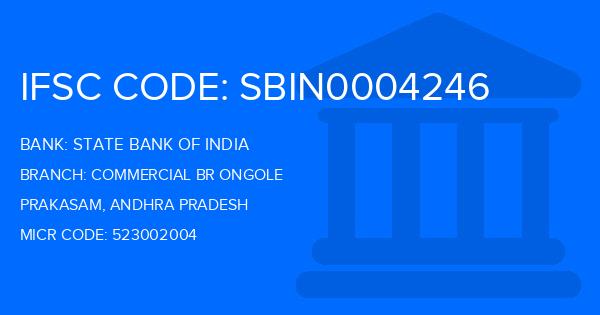 State Bank Of India (SBI) Commercial Br Ongole Branch IFSC Code