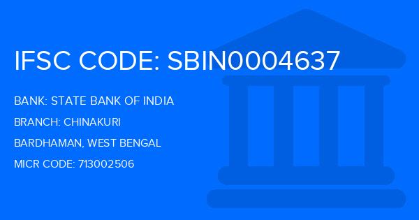 State Bank Of India (SBI) Chinakuri Branch IFSC Code