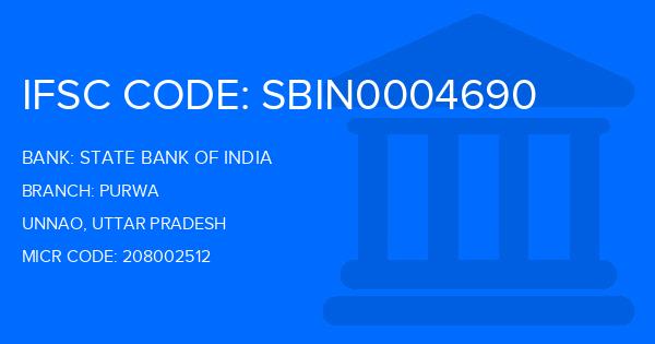 State Bank Of India (SBI) Purwa Branch IFSC Code