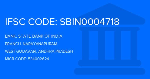 State Bank Of India (SBI) Narayanapuram Branch IFSC Code