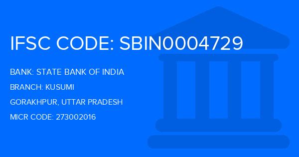 State Bank Of India (SBI) Kusumi Branch IFSC Code