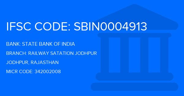 State Bank Of India (SBI) Railway Satation Jodhpur Branch IFSC Code