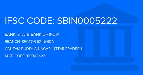 State Bank Of India (SBI) Sector 62 Noida Branch IFSC Code