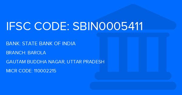 State Bank Of India (SBI) Barola Branch IFSC Code