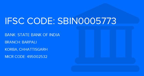 State Bank Of India (SBI) Barpali Branch IFSC Code