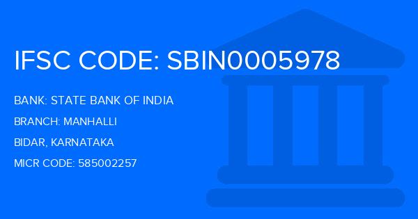 State Bank Of India (SBI) Manhalli Branch IFSC Code