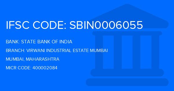 State Bank Of India (SBI) Virwani Industrial Estate Mumbai Branch IFSC Code