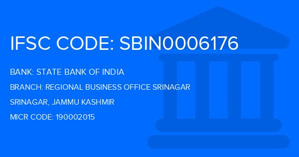 State Bank Of India (SBI) Regional Business Office Srinagar Branch IFSC Code