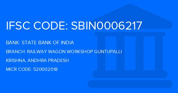 State Bank Of India (SBI) Railway Wagon Workshop Guntupalli Branch IFSC Code