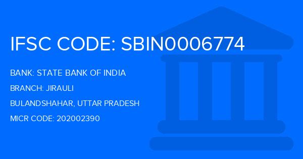 State Bank Of India (SBI) Jirauli Branch IFSC Code