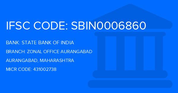 State Bank Of India (SBI) Zonal Office Aurangabad Branch IFSC Code