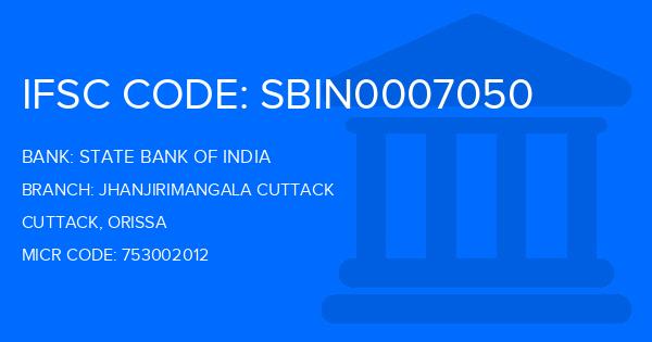 State Bank Of India (SBI) Jhanjirimangala Cuttack Branch IFSC Code