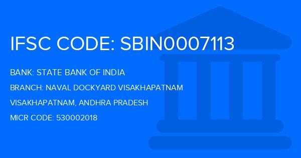 State Bank Of India (SBI) Naval Dockyard Visakhapatnam Branch IFSC Code