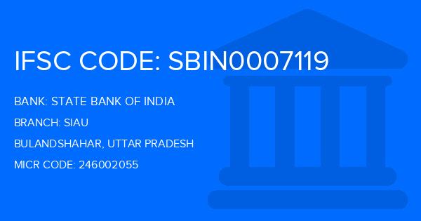 State Bank Of India (SBI) Siau Branch IFSC Code