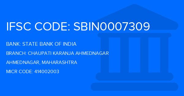 State Bank Of India (SBI) Chaupati Karanja Ahmednagar Branch IFSC Code