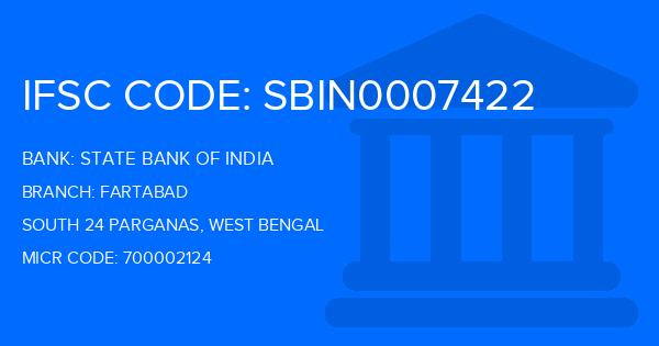 State Bank Of India (SBI) Fartabad Branch IFSC Code
