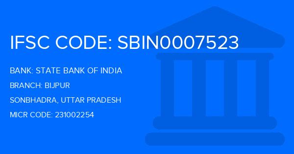 State Bank Of India (SBI) Bijpur Branch IFSC Code