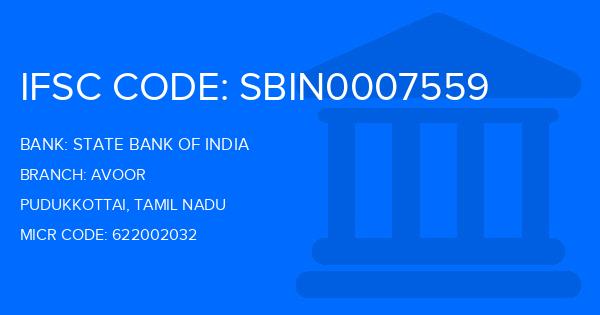 State Bank Of India (SBI) Avoor Branch IFSC Code