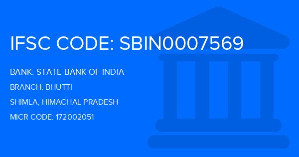 State Bank Of India (SBI) Bhutti Branch IFSC Code