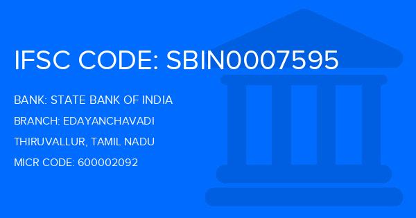 State Bank Of India (SBI) Edayanchavadi Branch IFSC Code