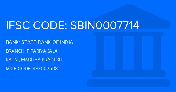 State Bank Of India (SBI) Pipariyakala Branch IFSC Code