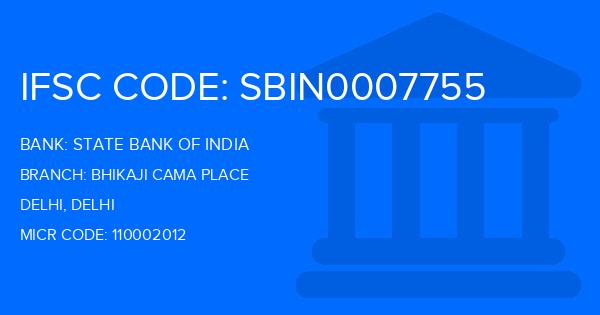 State Bank Of India (SBI) Bhikaji Cama Place Branch IFSC Code