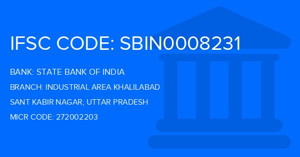 State Bank Of India (SBI) Industrial Area Khalilabad Branch IFSC Code