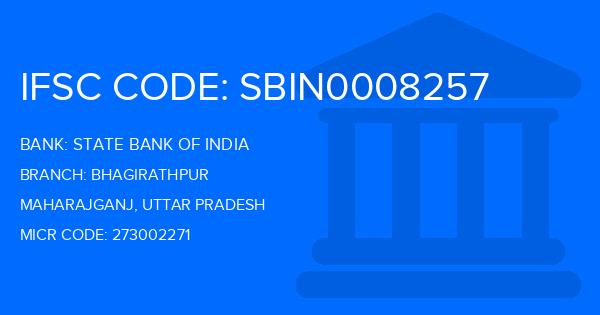 State Bank Of India (SBI) Bhagirathpur Branch IFSC Code