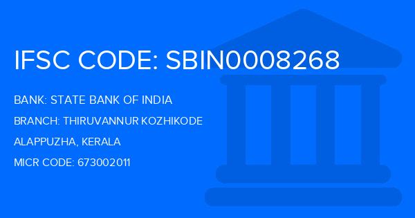 State Bank Of India (SBI) Thiruvannur Kozhikode Branch IFSC Code
