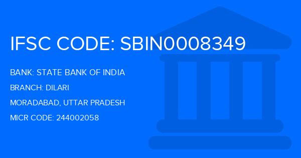 State Bank Of India (SBI) Dilari Branch IFSC Code