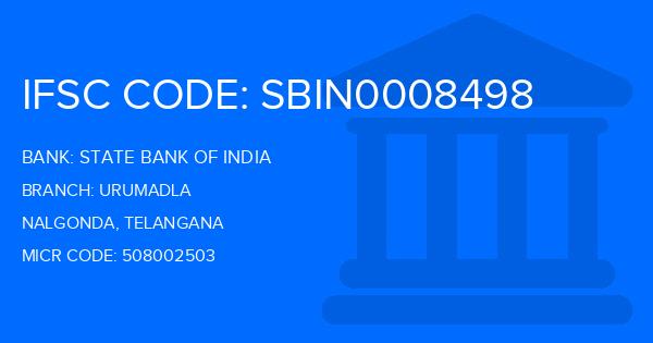 State Bank Of India (SBI) Urumadla Branch IFSC Code