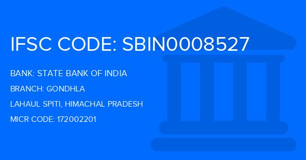 State Bank Of India (SBI) Gondhla Branch IFSC Code