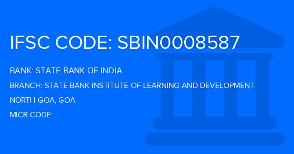 State Bank Of India (SBI) State Bank Institute Of Learning And Development Branch IFSC Code