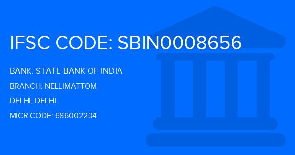 State Bank Of India (SBI) Nellimattom Branch IFSC Code