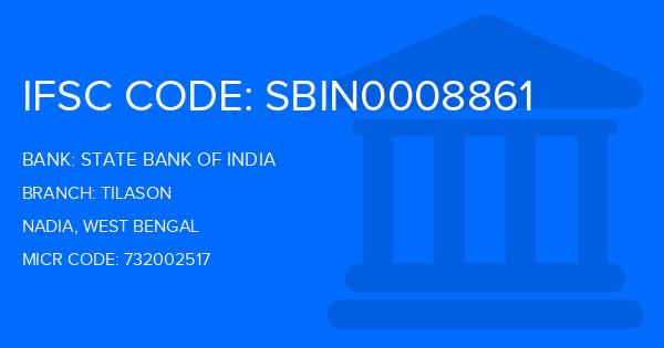 State Bank Of India (SBI) Tilason Branch IFSC Code