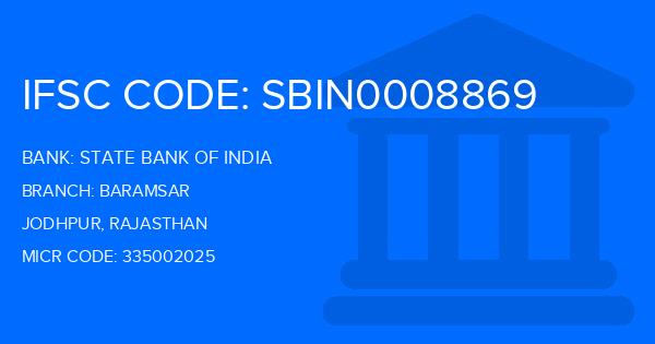 State Bank Of India (SBI) Baramsar Branch IFSC Code