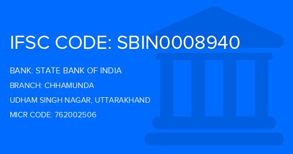 State Bank Of India (SBI) Chhamunda Branch IFSC Code