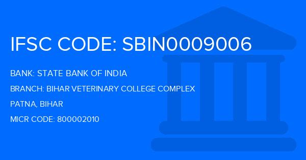 State Bank Of India (SBI) Bihar Veterinary College Complex Branch IFSC Code