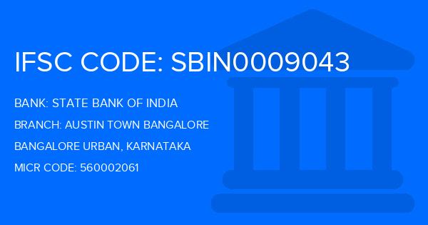 State Bank Of India (SBI) Austin Town Bangalore Branch IFSC Code