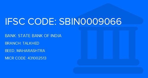 State Bank Of India (SBI) Talkhed Branch IFSC Code