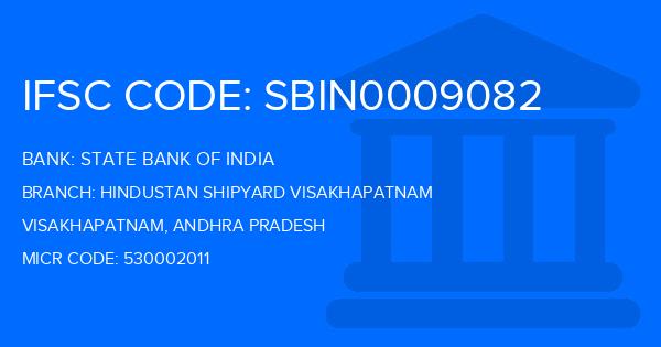State Bank Of India (SBI) Hindustan Shipyard Visakhapatnam Branch IFSC Code