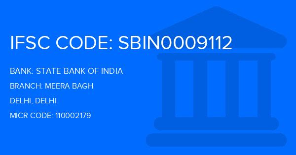 State Bank Of India (SBI) Meera Bagh Branch IFSC Code