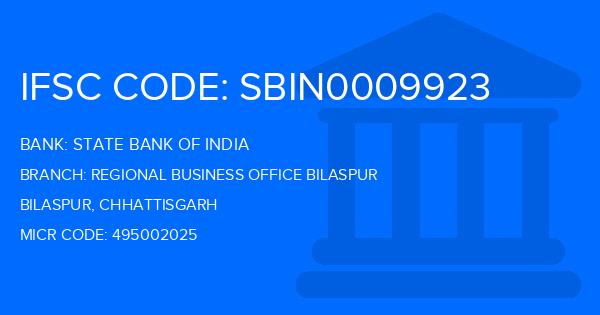 State Bank Of India (SBI) Regional Business Office Bilaspur Branch IFSC Code