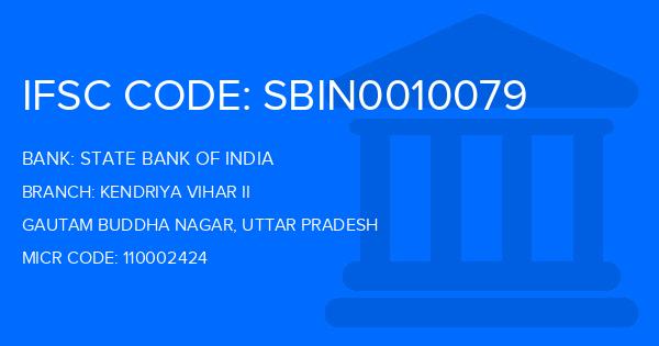 State Bank Of India (SBI) Kendriya Vihar Ii Branch IFSC Code