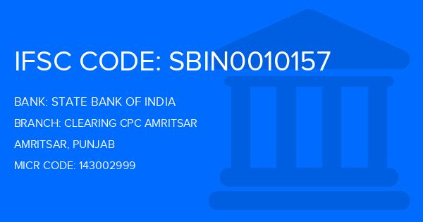 State Bank Of India (SBI) Clearing Cpc Amritsar Branch IFSC Code
