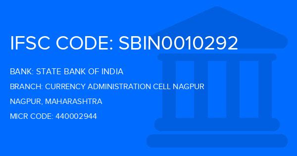 State Bank Of India (SBI) Currency Administration Cell Nagpur Branch IFSC Code