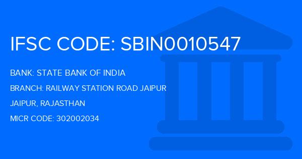 State Bank Of India (SBI) Railway Station Road Jaipur Branch IFSC Code